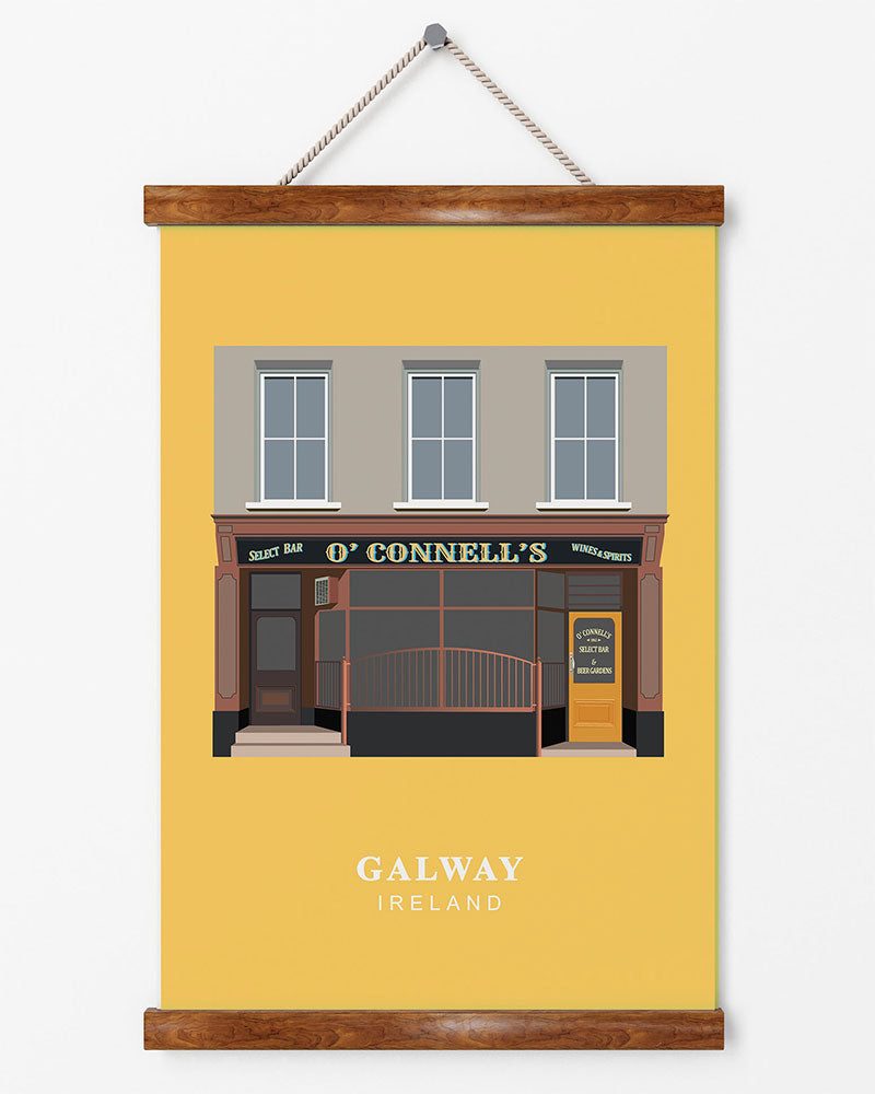 O'Connell's pub Galway yellow